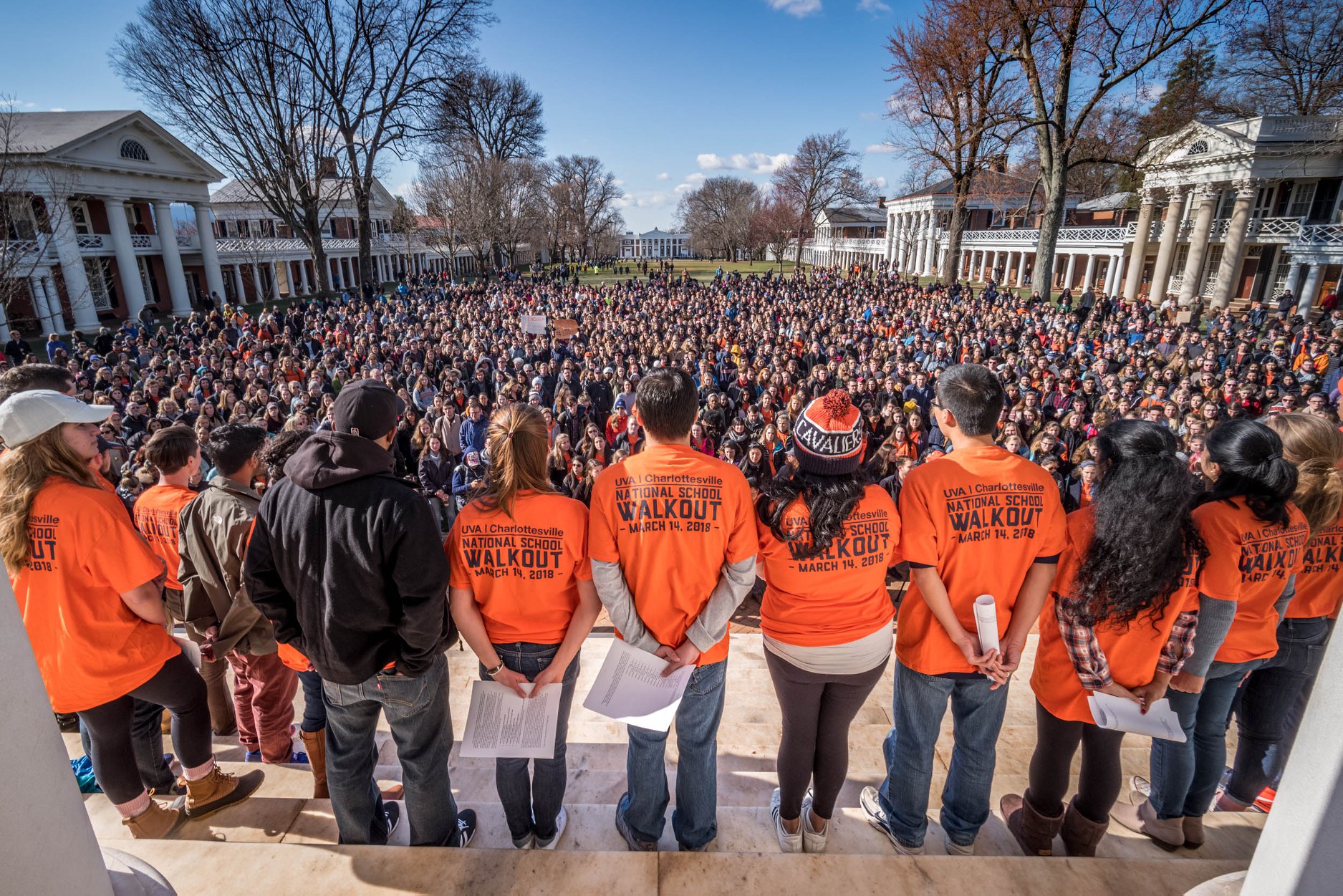 Large participation in area student walkouts NewsRadio WINA