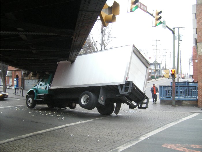 Truck-Eating Bridge Claims Another Victim Truck-Eating Bridge Claims Another Victim