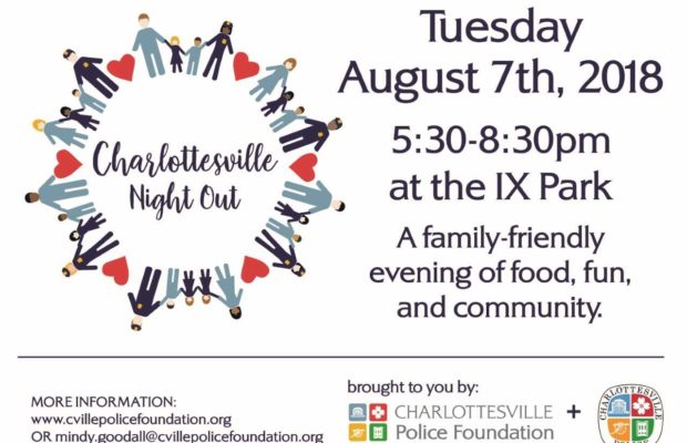 Charlottesville Night Out |  Mindy Goodall & Sgt Bobby Haney
