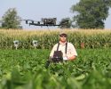 Eastern Virginia AREC Superintendent Joseph Oakes' research uses drones to boost yields is part of the SmartFarm Innovation Network.